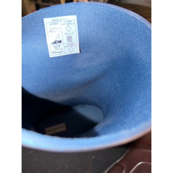 Hunter Boots Womens Size 8 Mid Height Nebula Iridescent Rain Boots - Picture 8 of 10